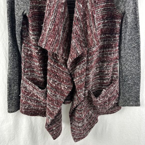 Lucky Lotus Lucky Brand Waterfall Wool Blend Knit Cardigan Sweater Womens M - Picture 5 of 13